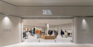 a fachada de uma loja da Zara