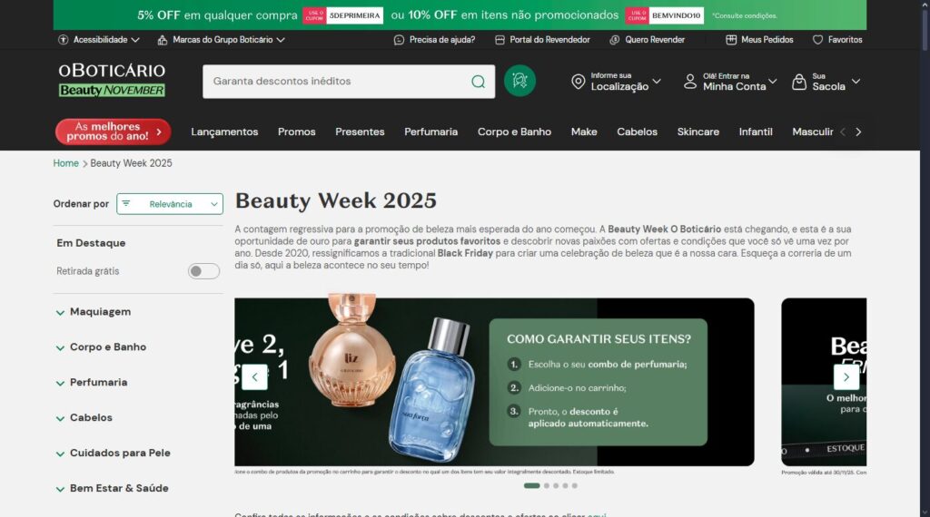 Beauty Week O Boticário