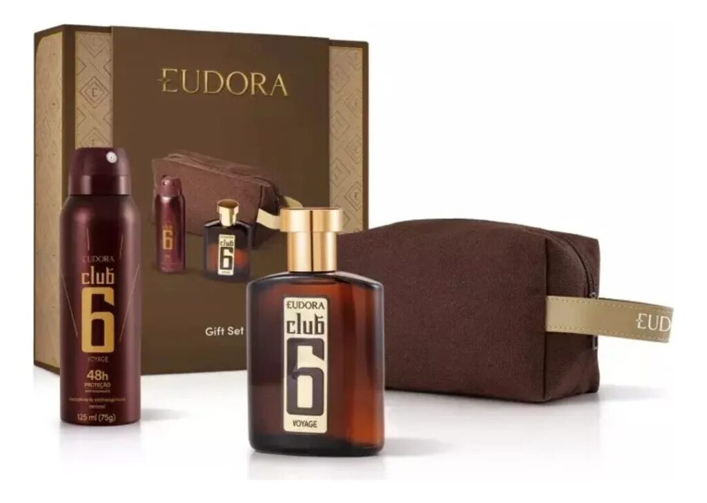 Eudora Club 6 Voyage Masculino Para Presente. Ed. Especial Natal (3 Itens)